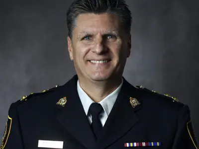 Portrait of Chief Constable David Fleugel in uniform
